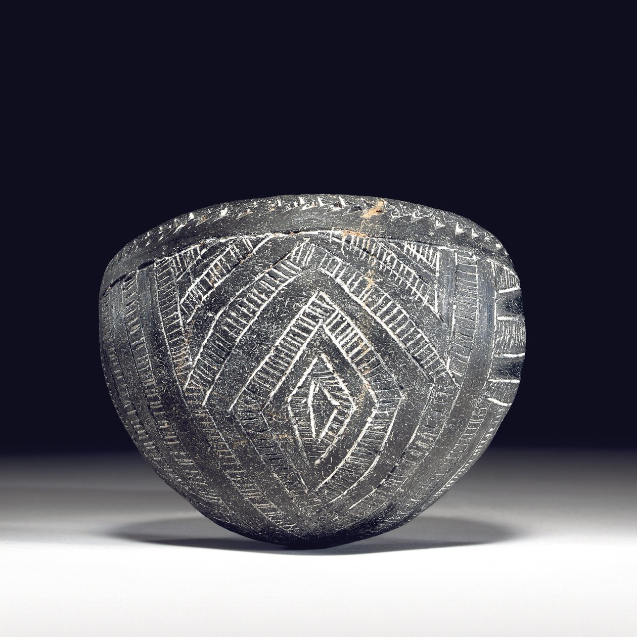 Bekarcolt tál, Kerma C-csoport, Kr.e. 2050-1850 körül alkotó: Unbekannt