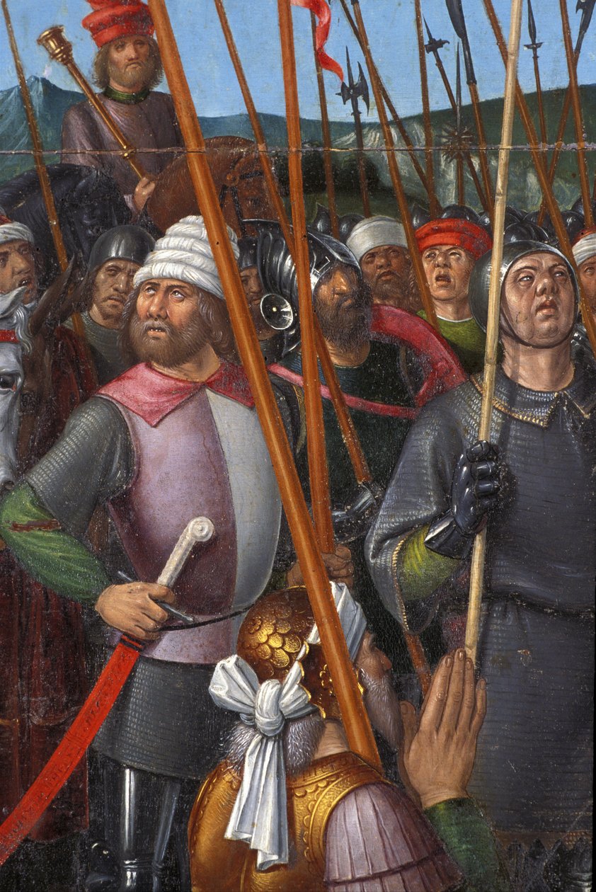 Indre et Loire N* 174 - Chateau de Loches - A keresztre feszítés oltárképének részlete - Jean Fouquet iskolája - 1485 - alkotó: Unbekannt
