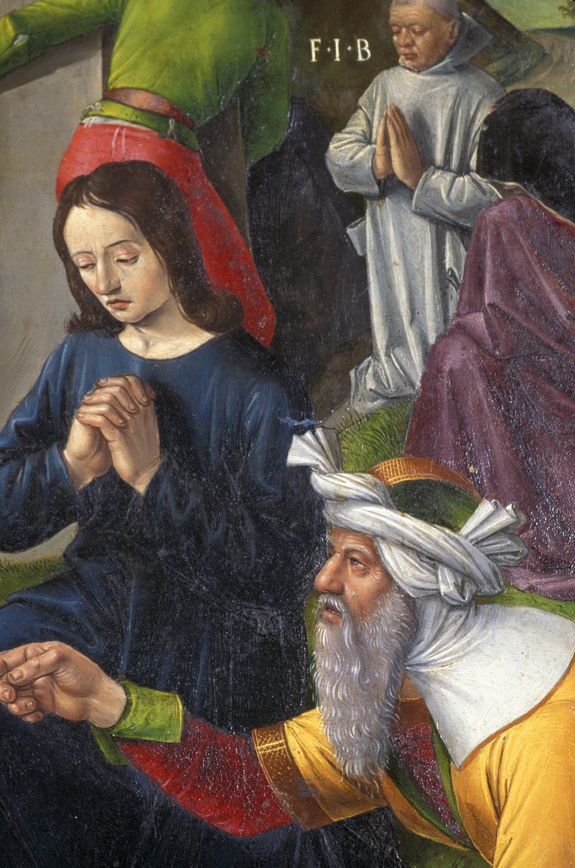 Indre et Loire N* 176 - Chateau de Loches - A keresztre feszítés oltárképének részlete - Jean Fouquet iskolája - 1485 - alkotó: Unbekannt