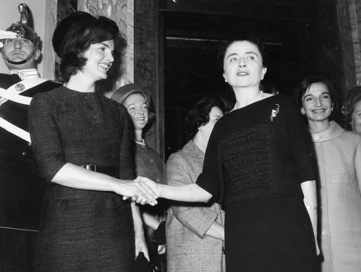 Jacqueline Kennedy Carla Gronchival. Róma. 1962. alkotó: Unbekannt