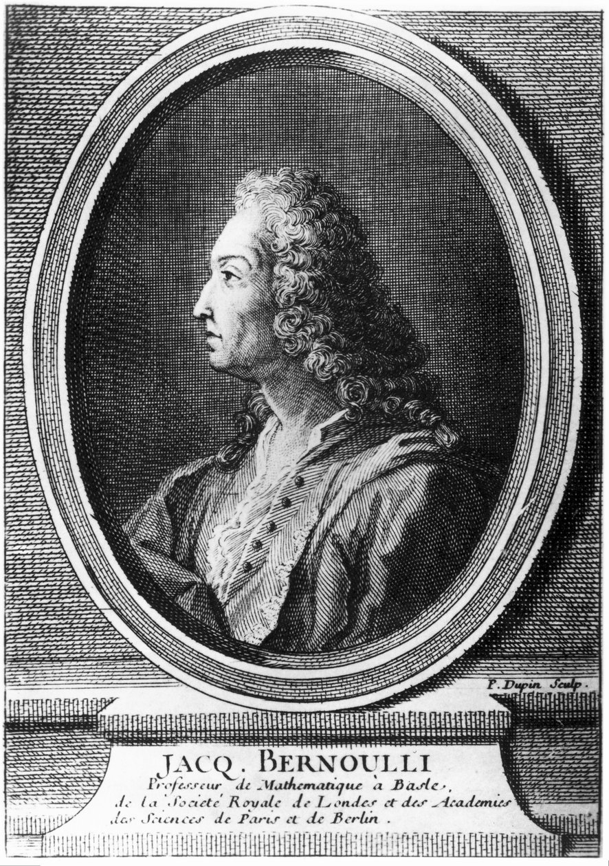 Jacques Bernoulli, svájci matematikus, 1700 körül alkotó: Unbekannt