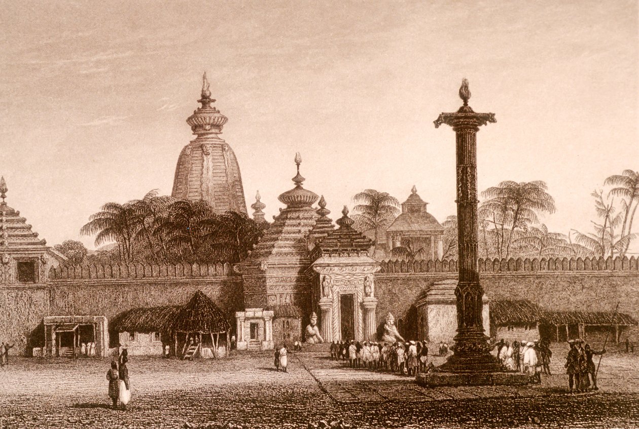 Jaganath templom, Orissa, India (metszet) alkotó: Unbekannter Künstler