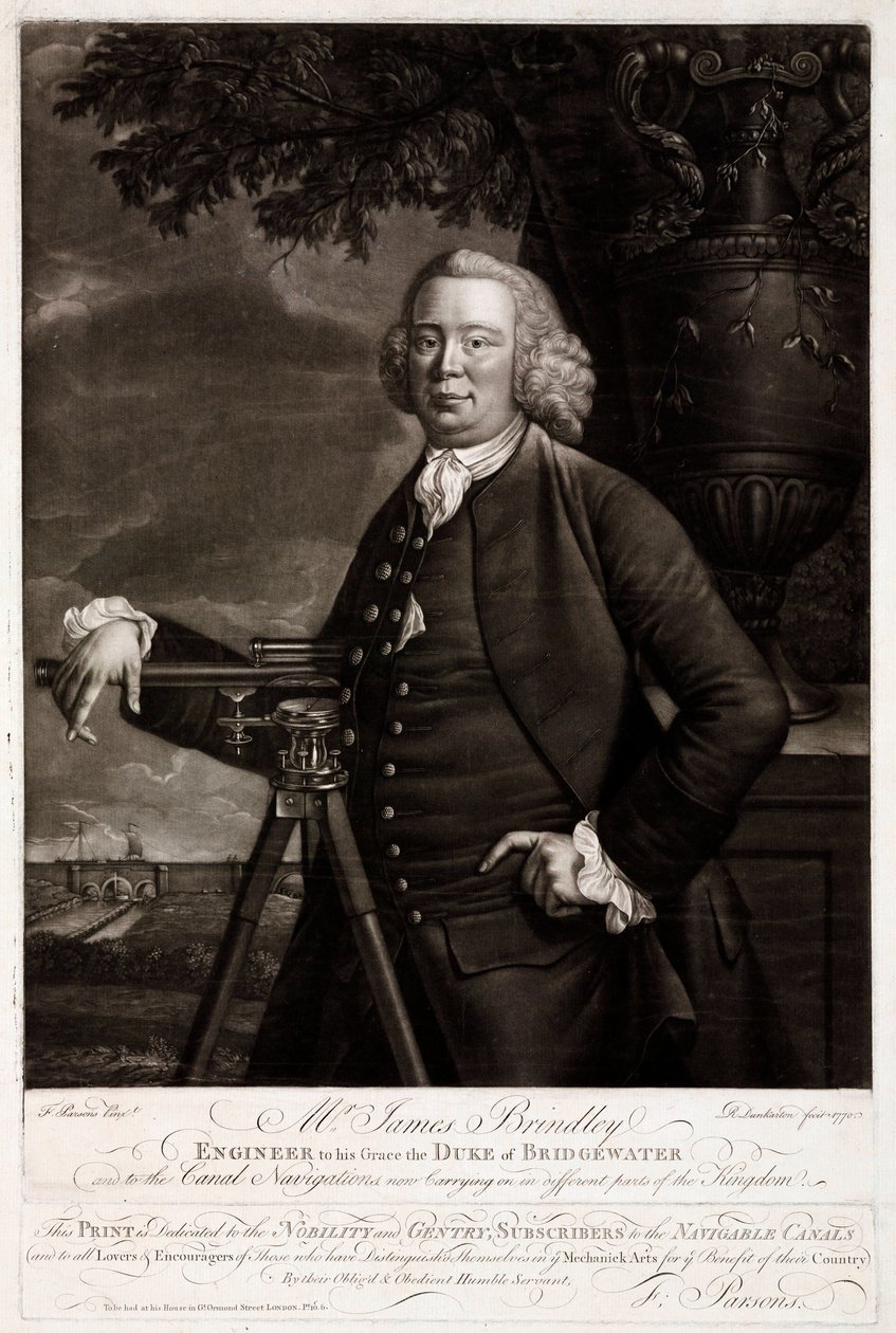 James Brindley brit építőmérnök és csatornaépítő alkotó: Unbekannt