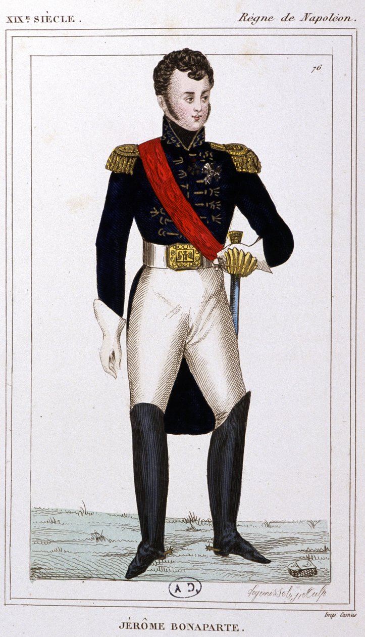 Jerome Bonaparte, 1810 körül (metszet) alkotó: Unbekannter Künstler