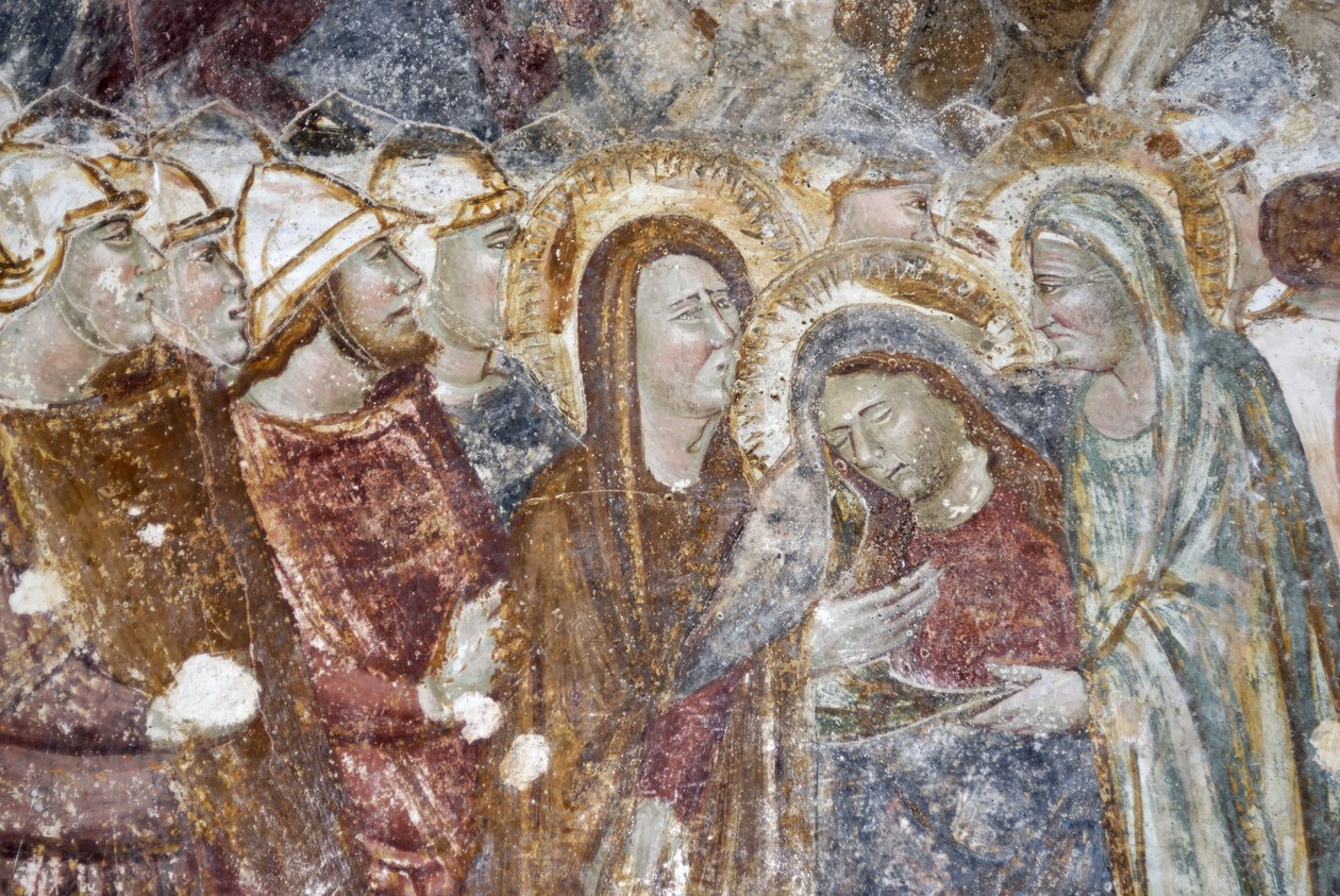 Jézus Krisztus könnyek között találkozik a nőkkel. A Cathedrale Sant