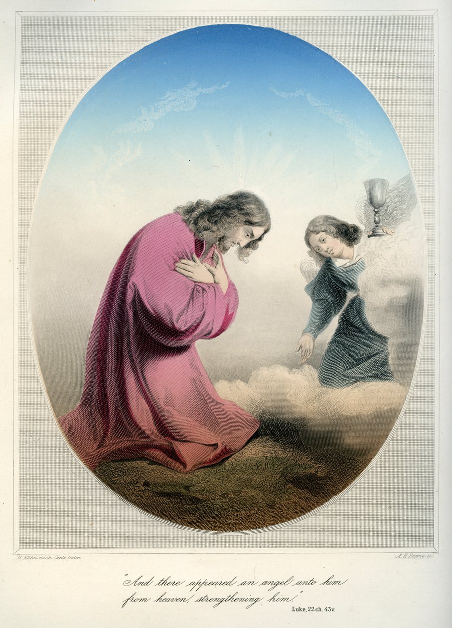 Jézus imádkozik a kertben - Biblia, Újszövetség alkotó: Unbekannter Künstler