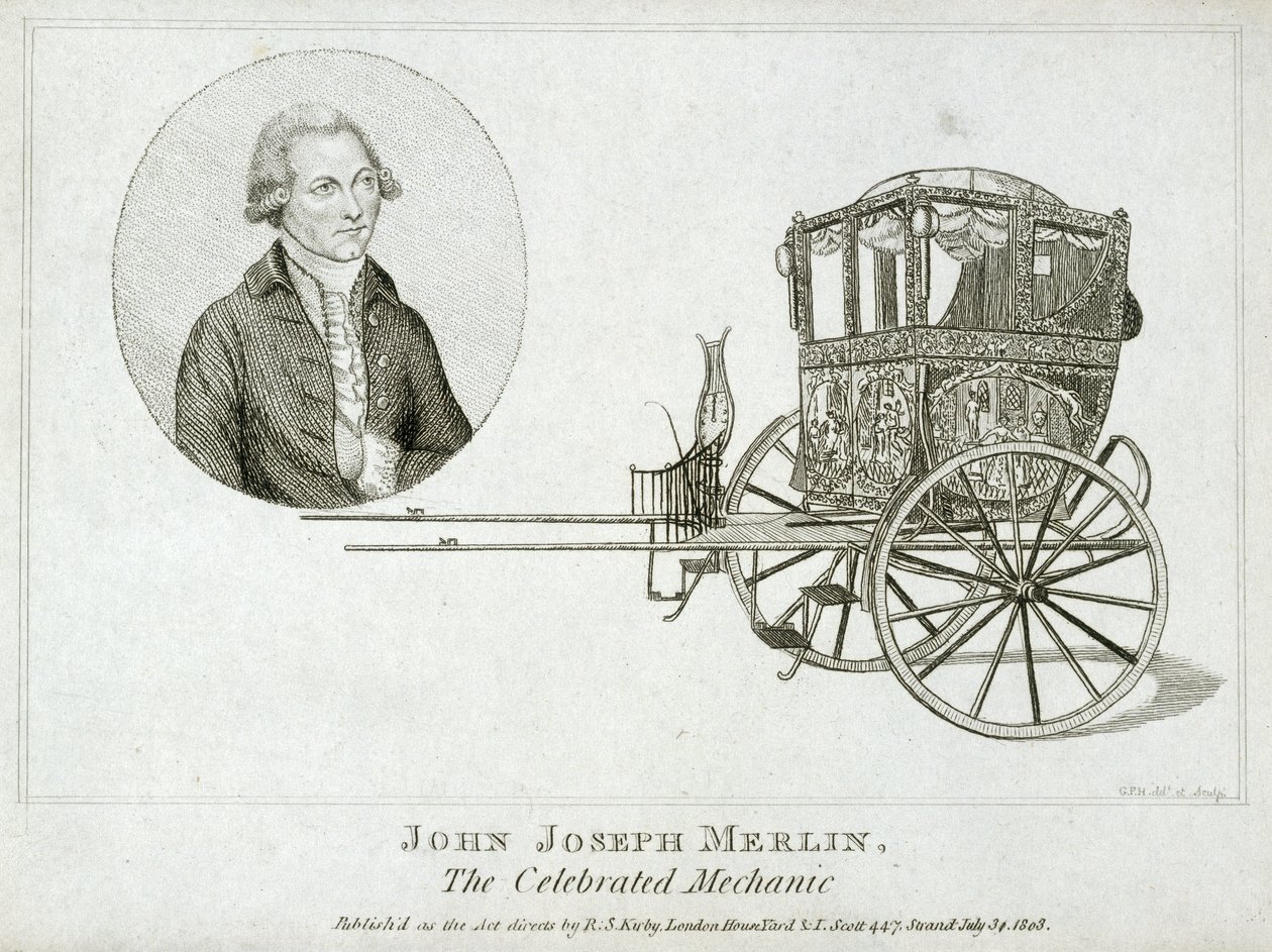 John Joseph Merlin belga feltaláló és szerelő, 1770 alkotó: Unbekannt