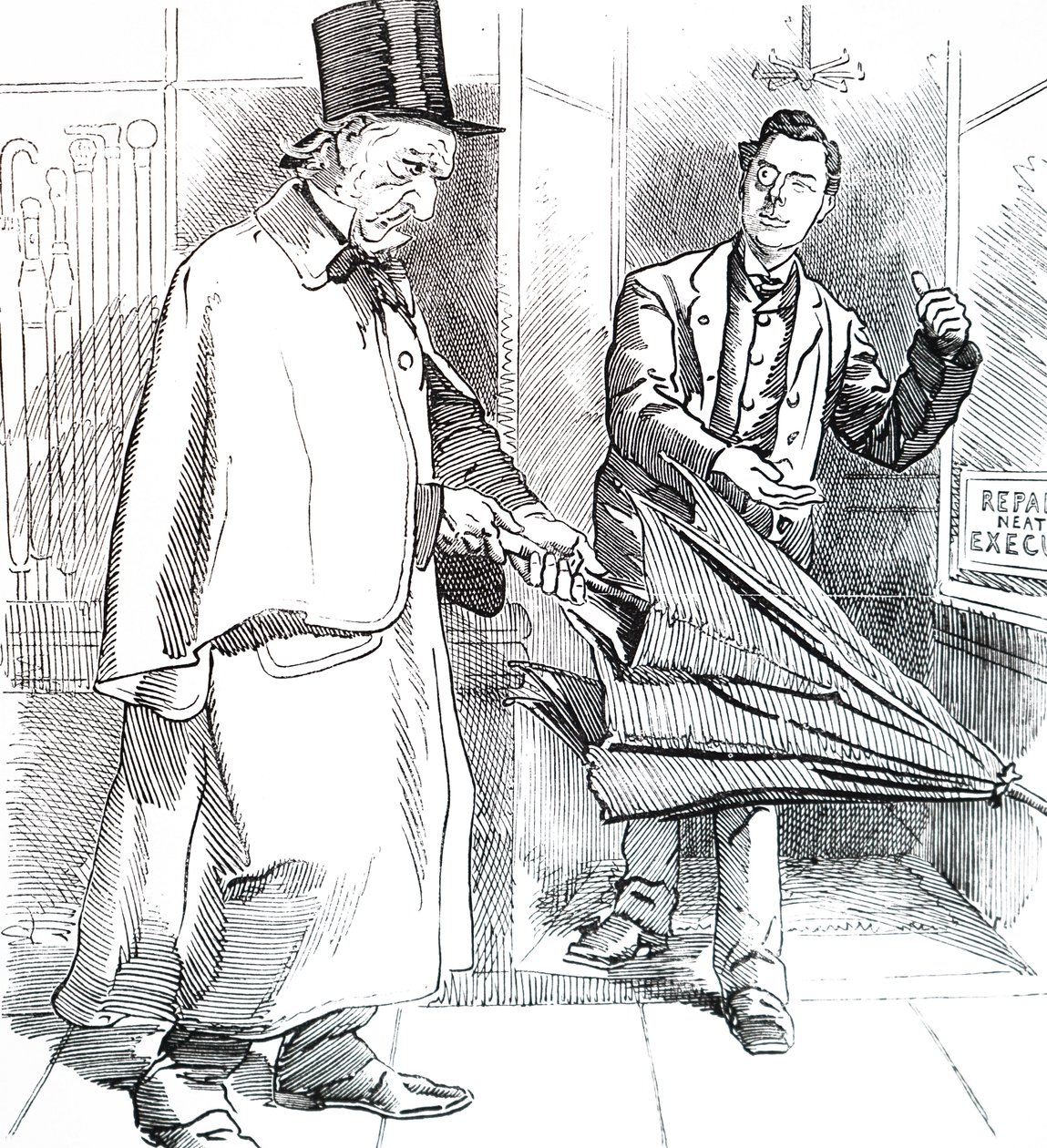 Joseph Chamberlain és William Ewart Gladstone. alkotó: Unbekannt