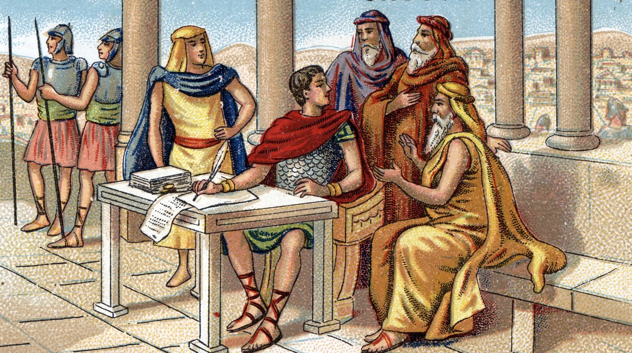 Julius Caesar a gall háborúról írt megjegyzéseit alkotó: Unbekannter Künstler