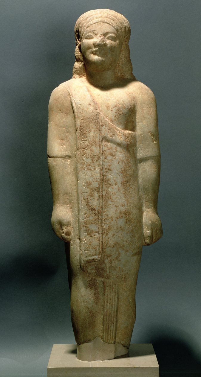 Kouros Dionysermos, görög, archaikus korszak, ie 600 körül (kő) alkotó: Unbekannt