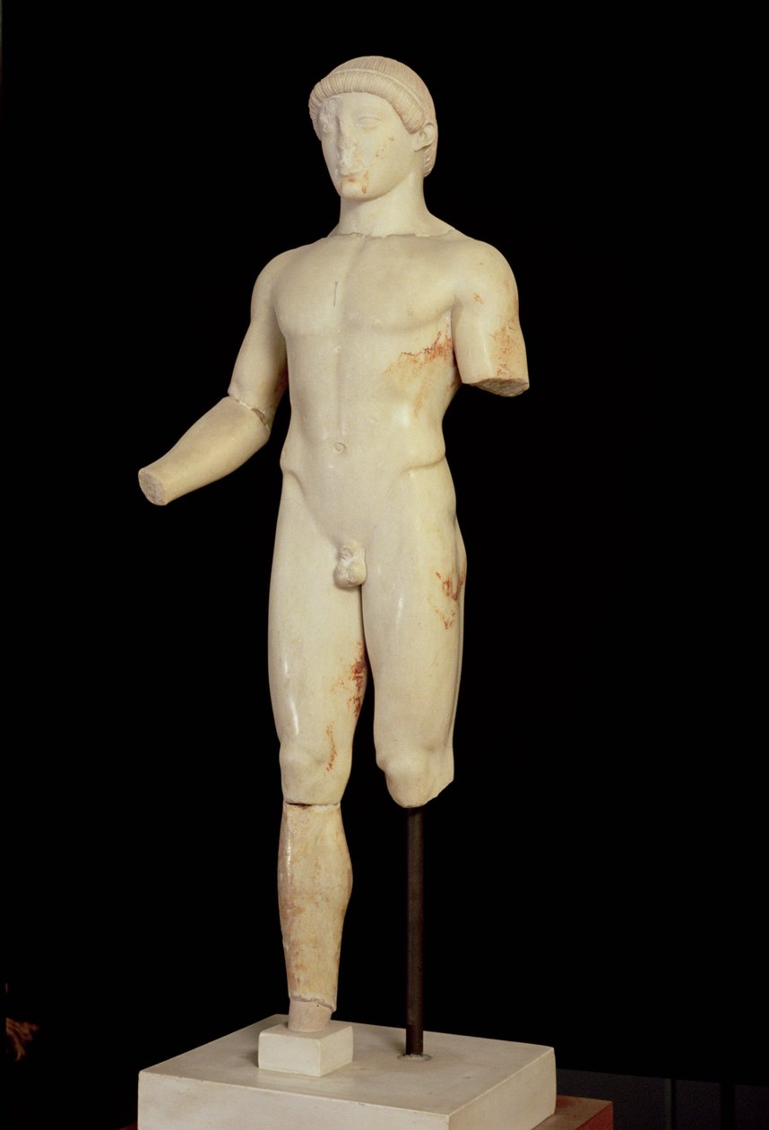 Kouros: az egylábú fiú (elölnézet – lásd még: 66079) alkotó: Unbekannt