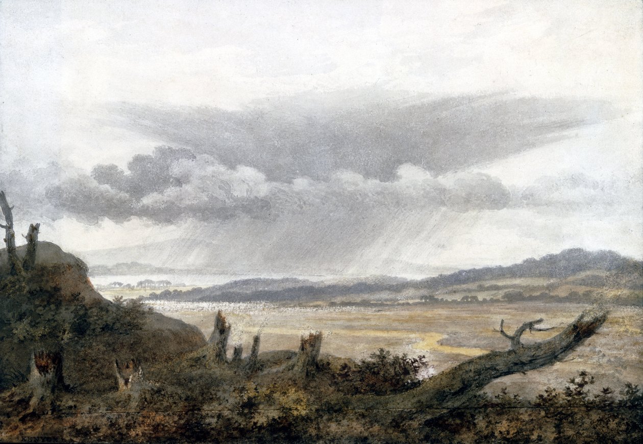 Tájkép és felhő tanulmány Luke Howardtól, 1808-1811 körül alkotó: Unbekannter Künstler