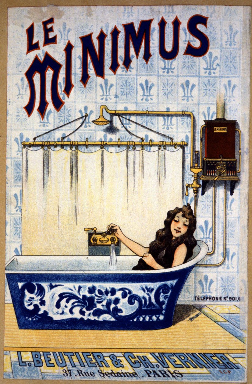 Le minimus Fürdőszoba, 1900 körül (illusztráció) alkotó: Unbekannter Künstler