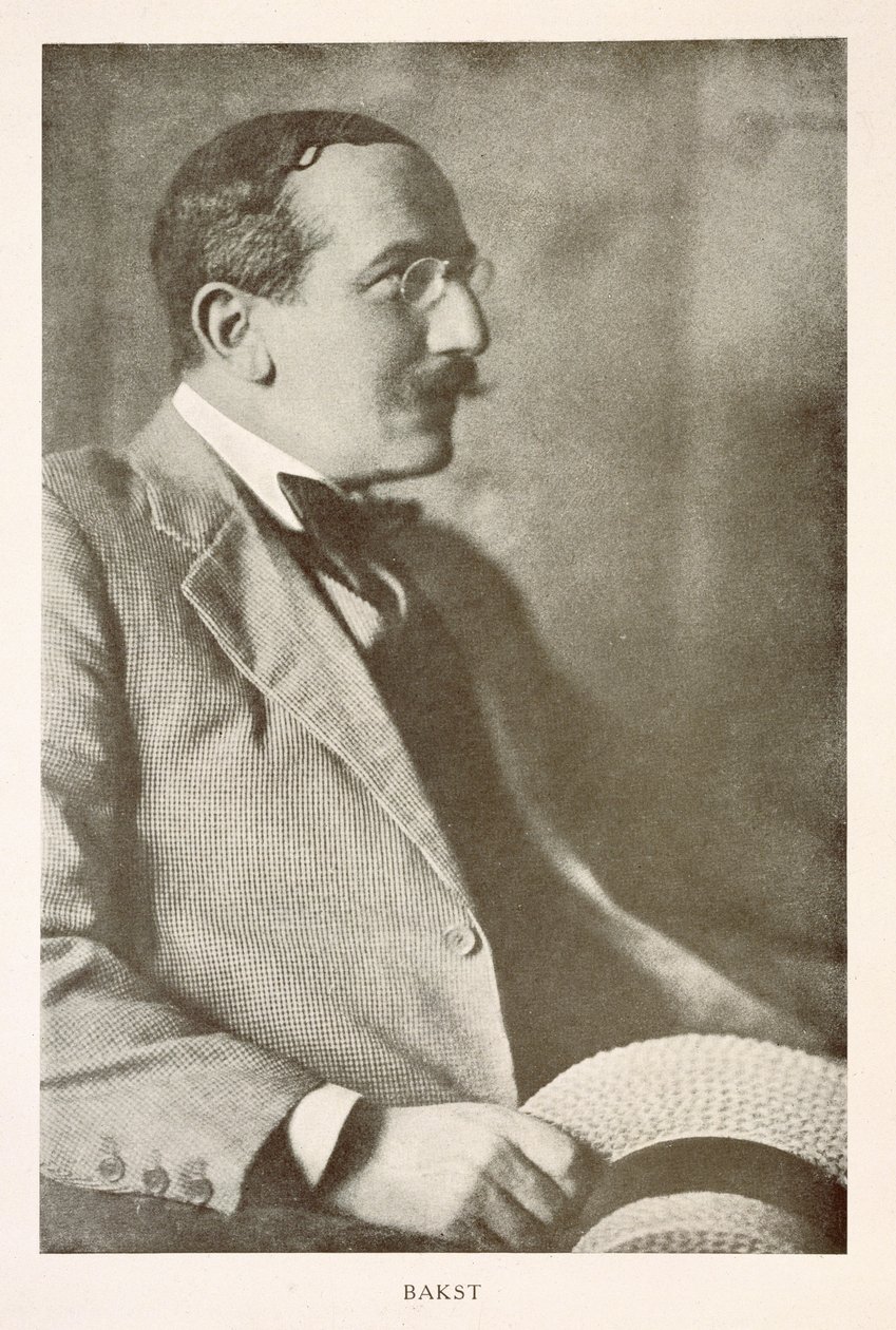 Leon Bakst (1866-1924), orosz festő, portréfotó (f/w fotó) alkotó: Unbekannt