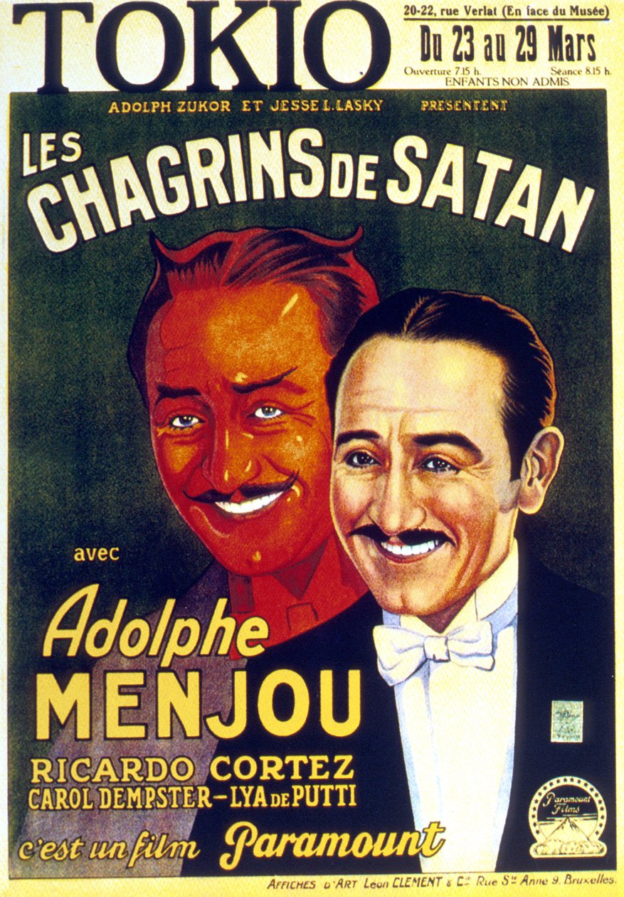 Les Sorrows de Satan A Sátán fájdalmai, DWGriffith és Adolf Menjou 1926 alkotó: Unbekannt