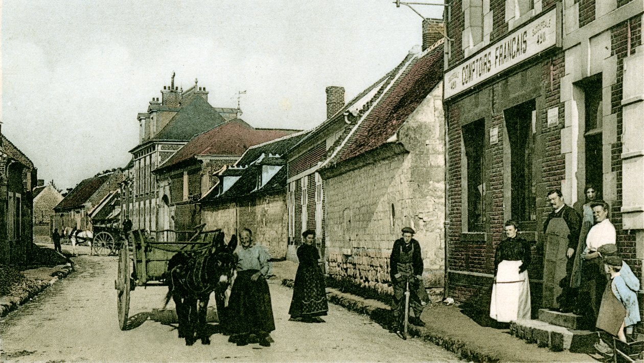 A Les Comptoirs Français élelmiszeripari üzletág, Remyben, c. 1900 és 1914 alkotó: Benjamin Baud