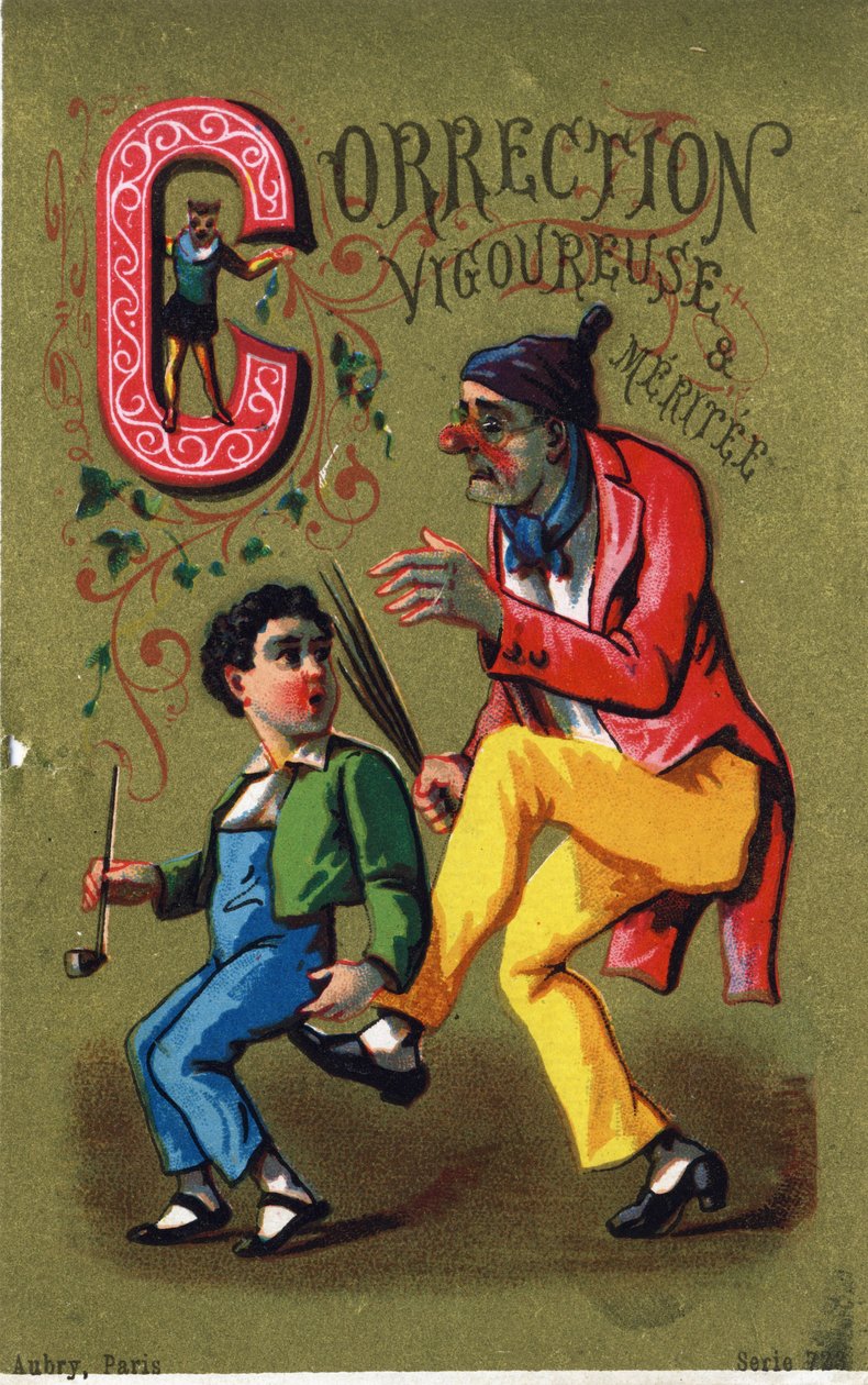C betű: Erős és érdemi korrekció. "Alphabet des grotesques" metszet. 25 reklámkromolitográfiát tartalmazó sorozat dore alapon, 19. század vége. Mérete: 11x7 cm alkotó: Unbekannt