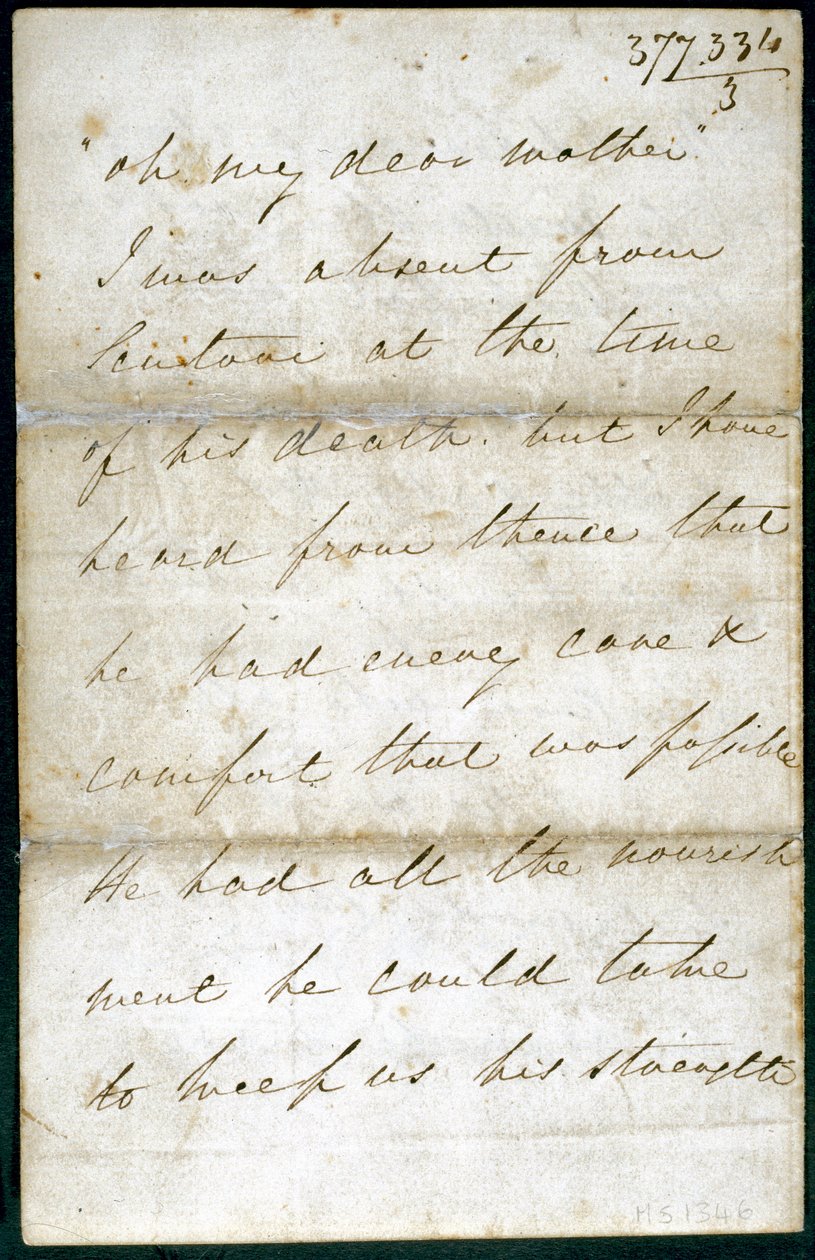 Florence Nightingale levele, 1856. május alkotó: Unbekannt