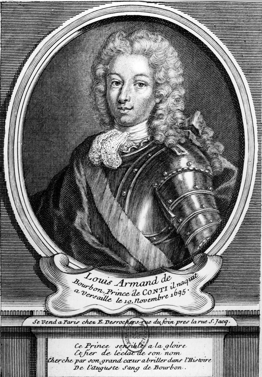 II. Lajos Armand, Conti hercege - Louis-Armand de Bourbon-Conti (1695-1727) - Louis Armand de Bourbon, Conti hercege (szül. 1695-ben Versailles-ban) alkotó: William M. Timlin