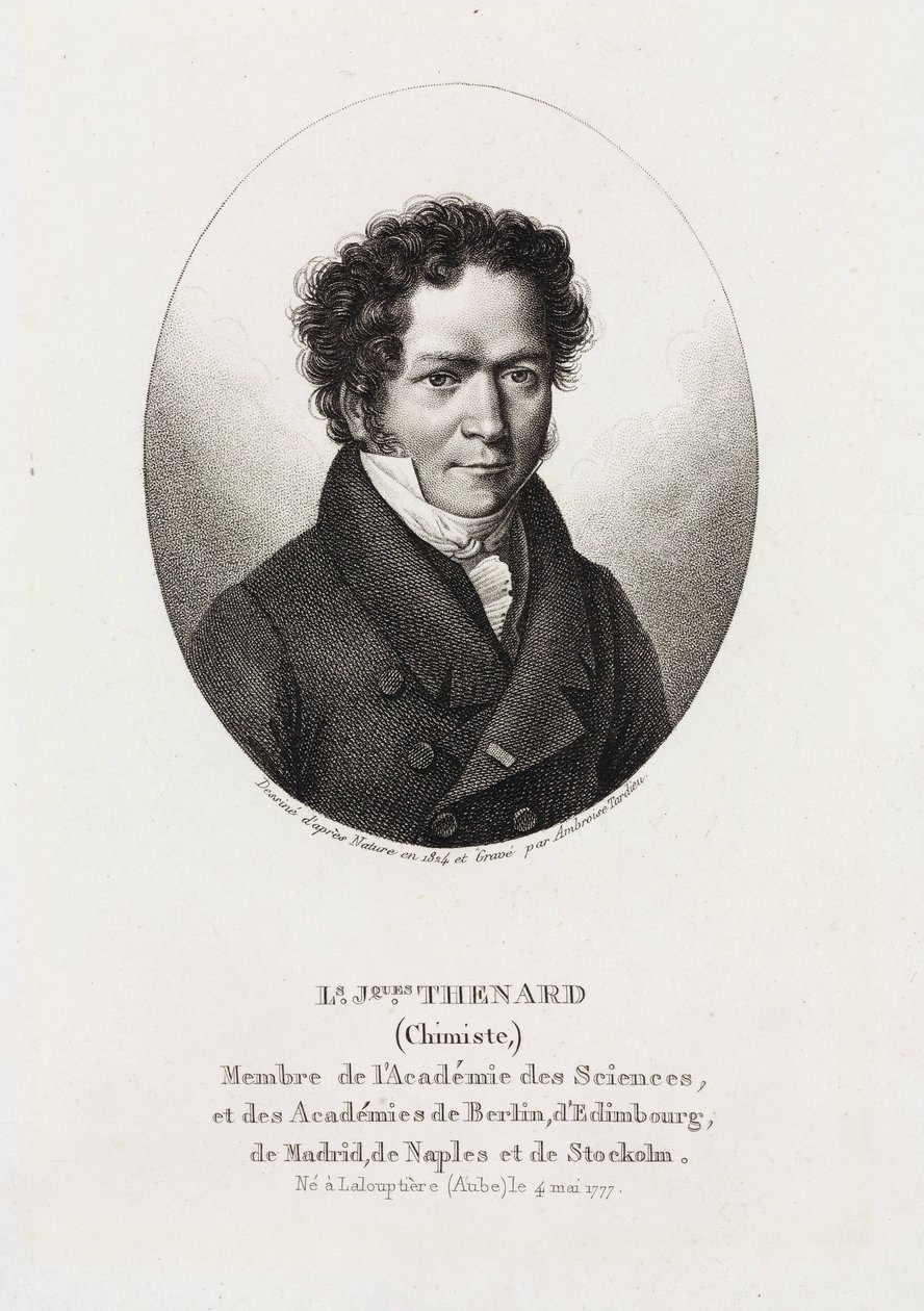 Louis Jacques Thenard francia kémikus alkotó: Unbekannt