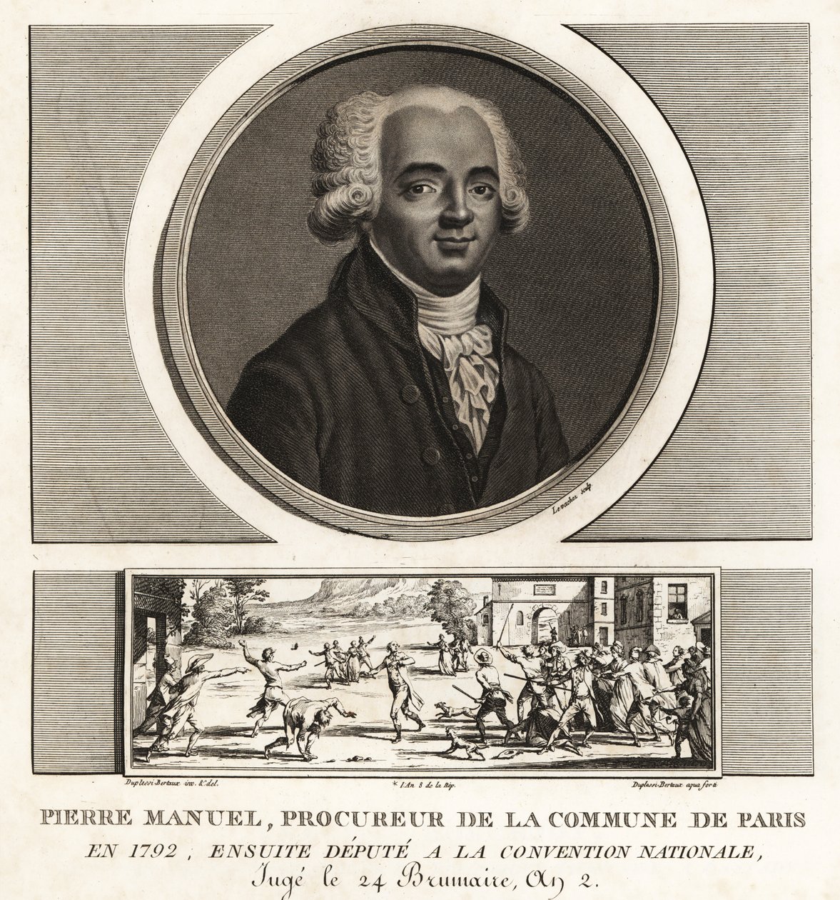 Louis Pierre Manuel, író, Prucurer a párizsi kommünbe, guillotinált 1793-ban alkotó: Unbekannt