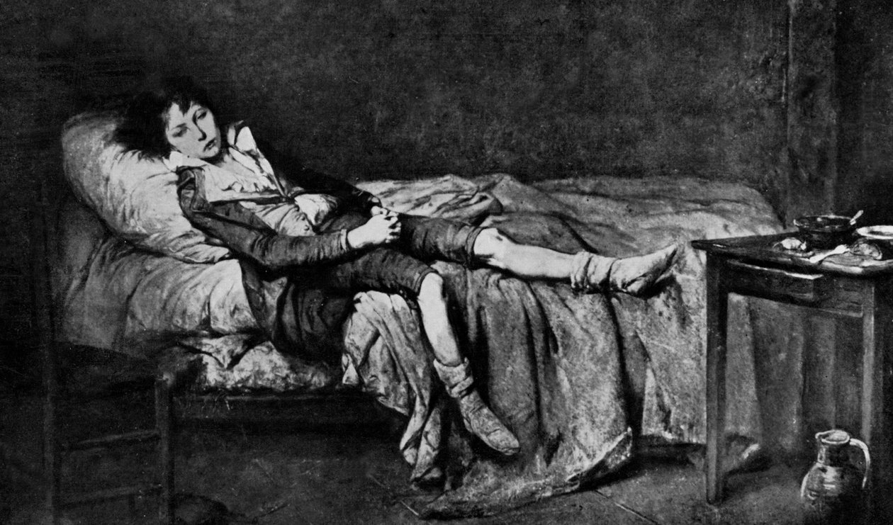 XVII. Lajos (1785-1795) a Templom börtönének cellájában, ahová augusztus 13. óta zárva volt. alkotó: Unbekannter Künstler