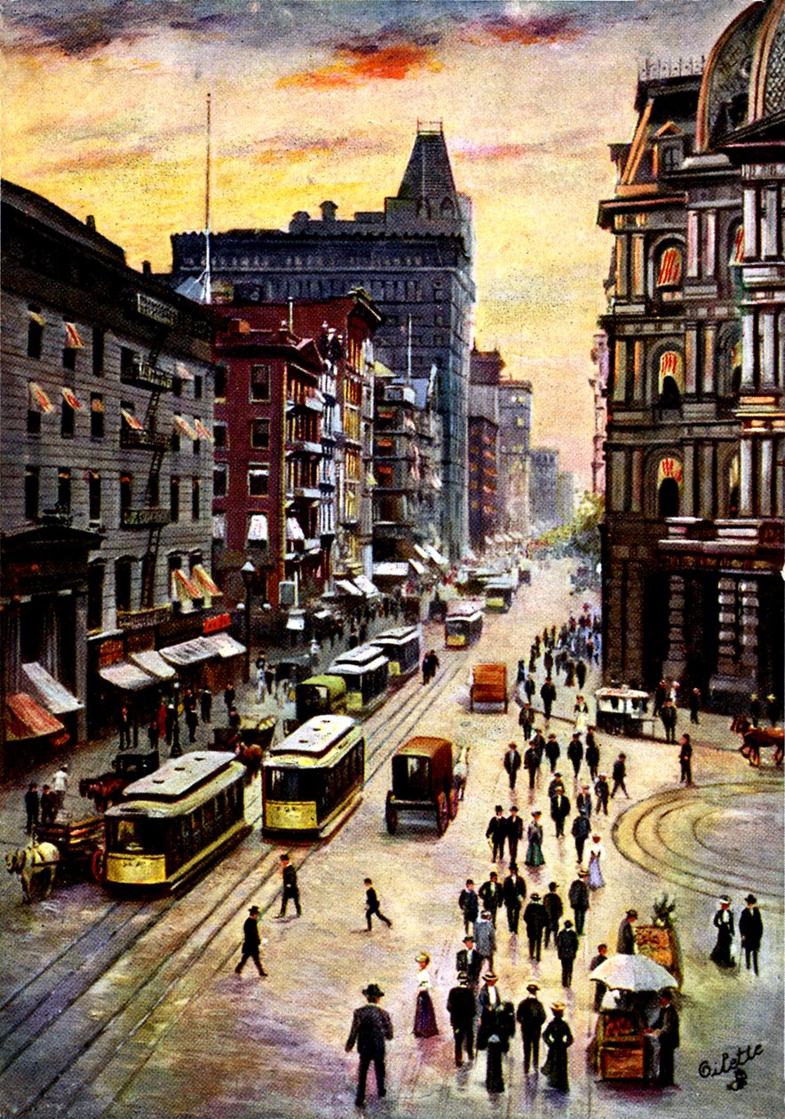 Lower Broadway, Manhattan alkotó: Unbekannter Künstler
