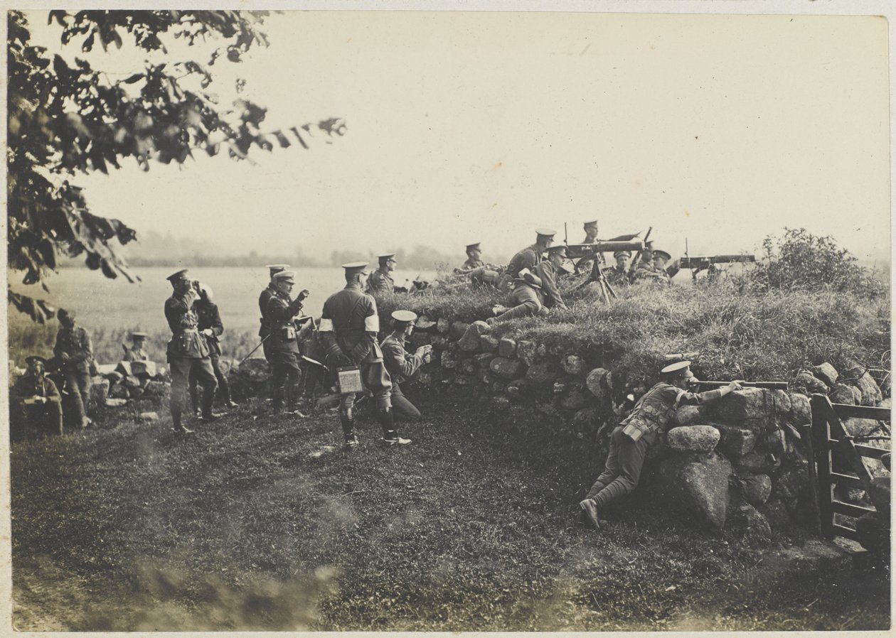 Manőverek géppuskái, 1911 körül (f/w fotó) alkotó: Unbekannt