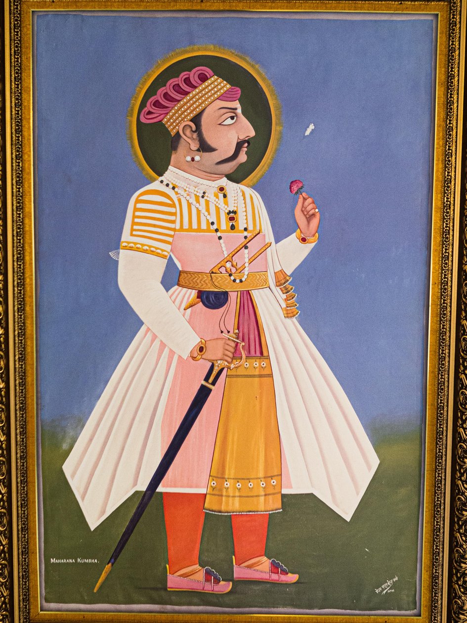 Maharaja Kumbha, festmény, Mehrangarh Fort, Jodhpur, Rajasthan, India, Ázsia (fotó) alkotó: Unbekannter Künstler