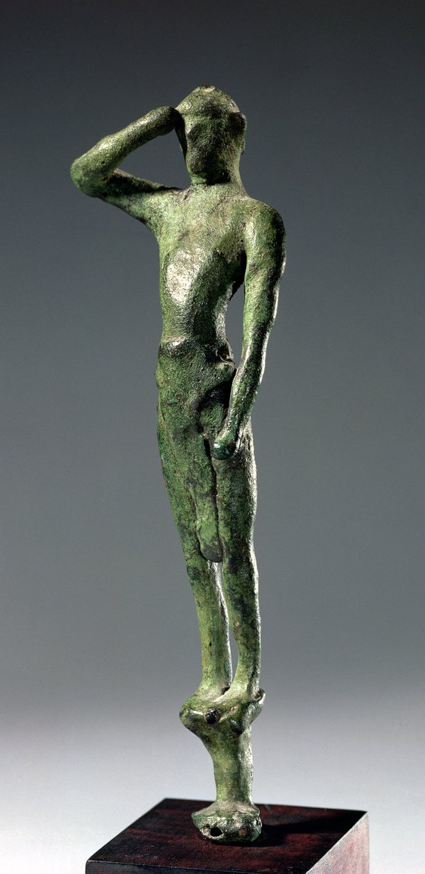 Imádkozó ember, archaikus görög bronzszobor néhány a Psychso barlangjában, Kréta, késő minószi időszak, ie 1500 körül alkotó: Unbekannt