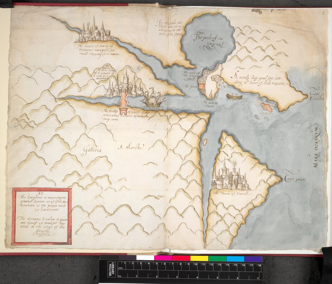 La Coruna térképe, c. 1589 alkotó: Unbekannter Künstler