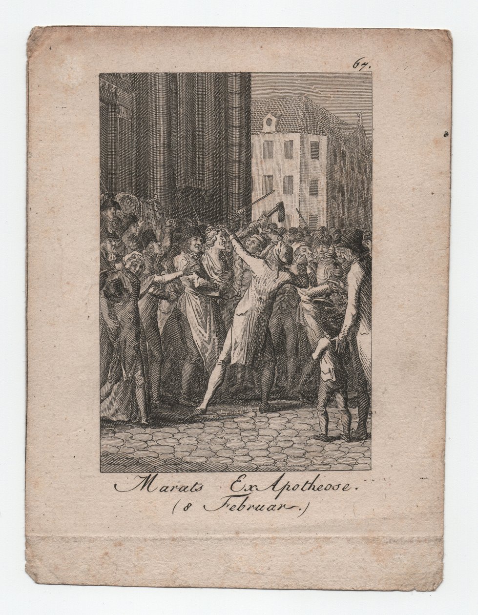 Marat exApotheosis február 8-án alkotó: Unbekannter Künstler