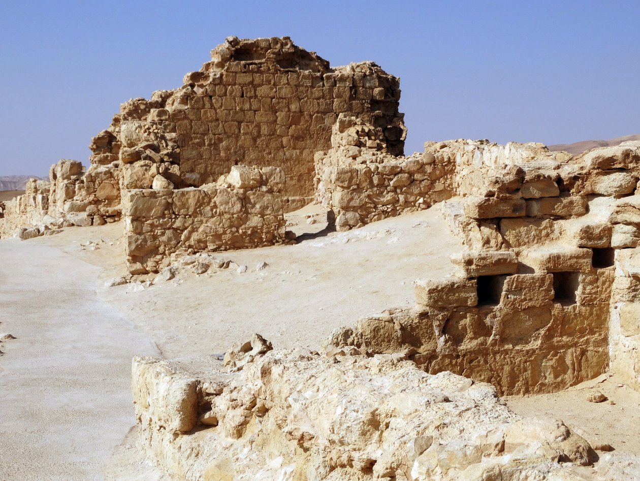 Masada egy ősi erődítmény Izrael déli kerületében (fotó) alkotó: Unbekannt