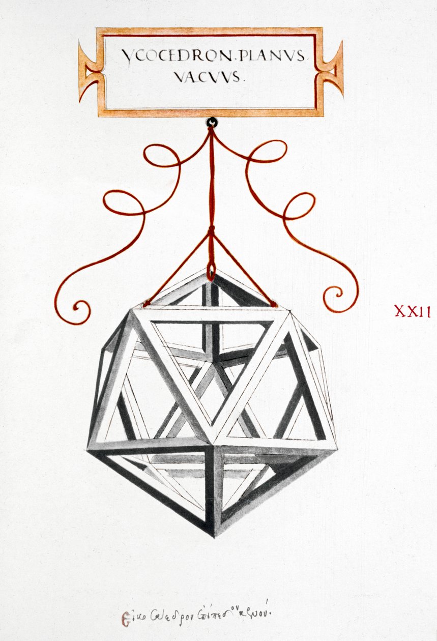Matematikai rajzok Da Vinci Icosahedron alkotó: Unbekannt