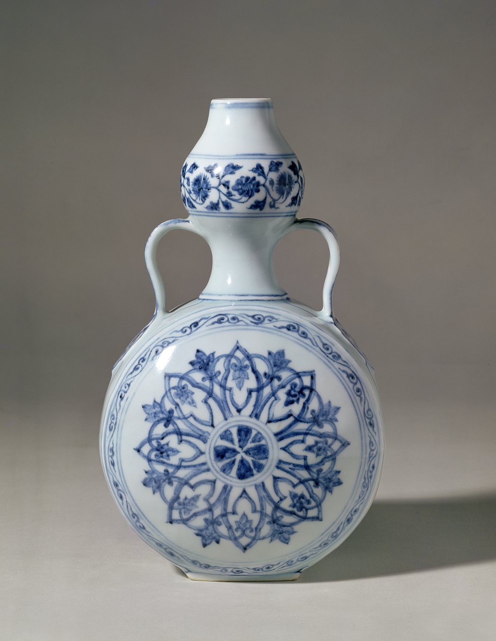 Ming kék-fehér zarándoküveg, Hsuan Te mark (1426-35) alkotó: Unbekannt