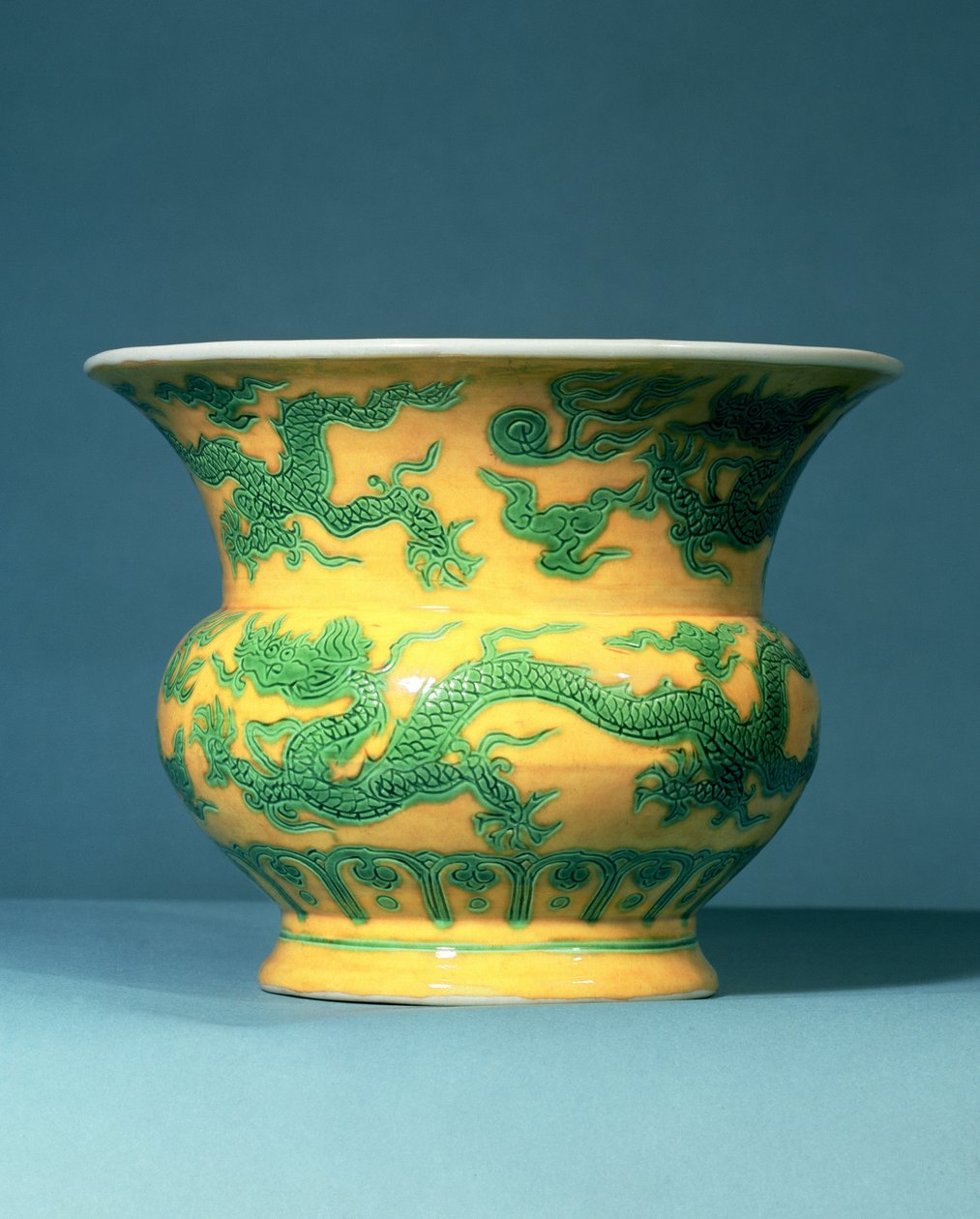 Ming zöld és sárga leys jar Chand Te időszak (1506-21) alkotó: Unbekannt