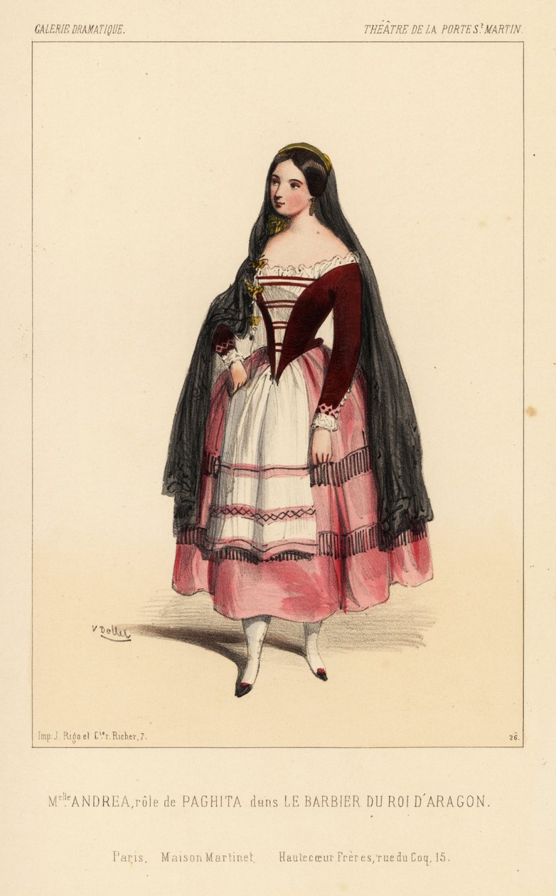 Andrea kisasszony és Paghita a Louis Marie Fontan és Jean-Joseph Ader által rendezett Le Barbier du Roi d