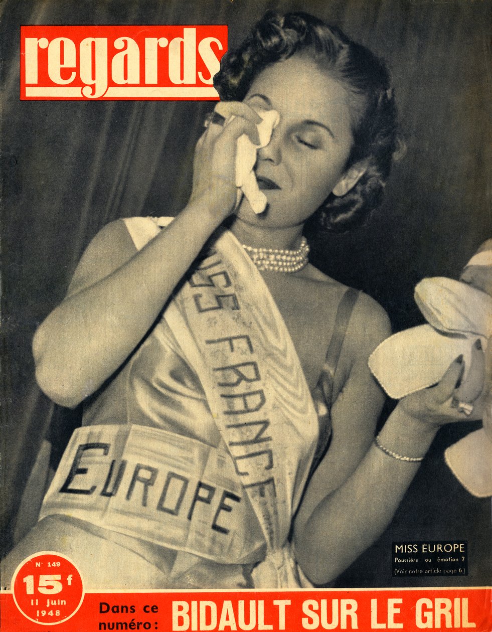 Miss France 1948 (sajtó) alkotó: Unbekannt