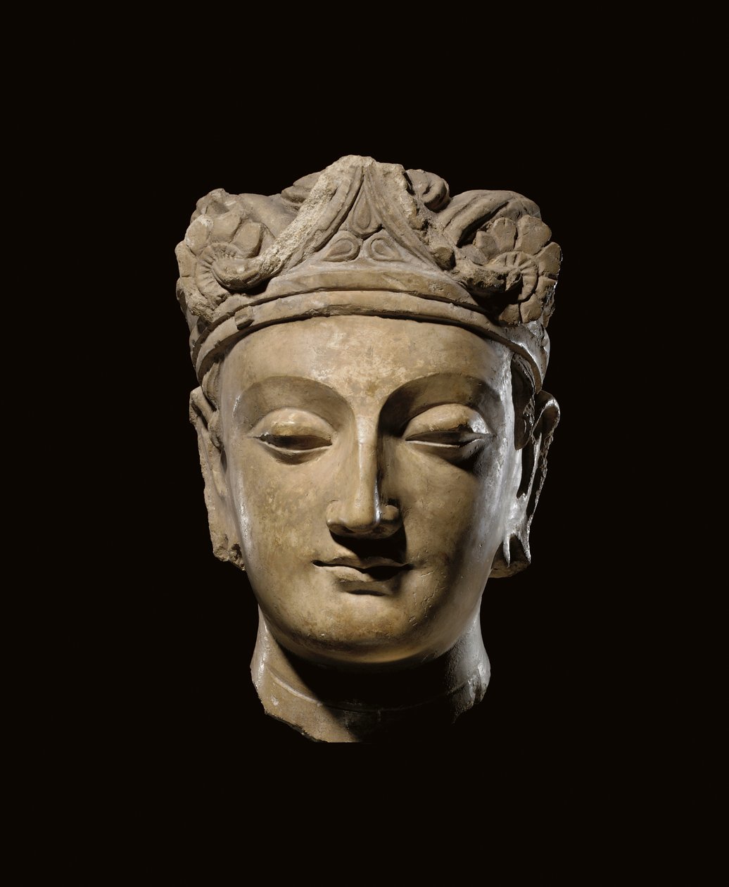 Monumentális Gandharan Bodhisattva feje, 2-3. század alkotó: Unbekannt
