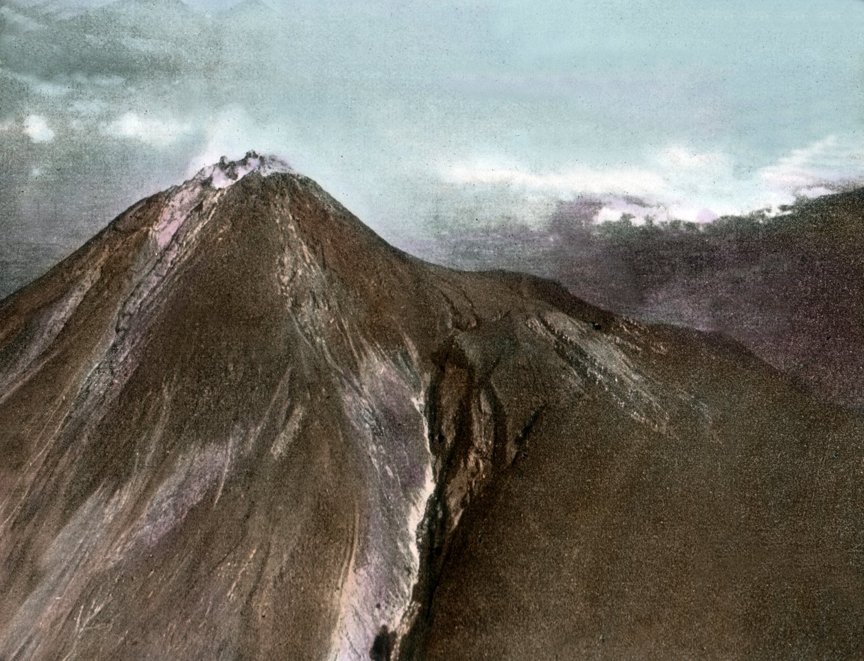 Mount Merapi vulkán Jáva szigetén alkotó: Unbekannter Künstler