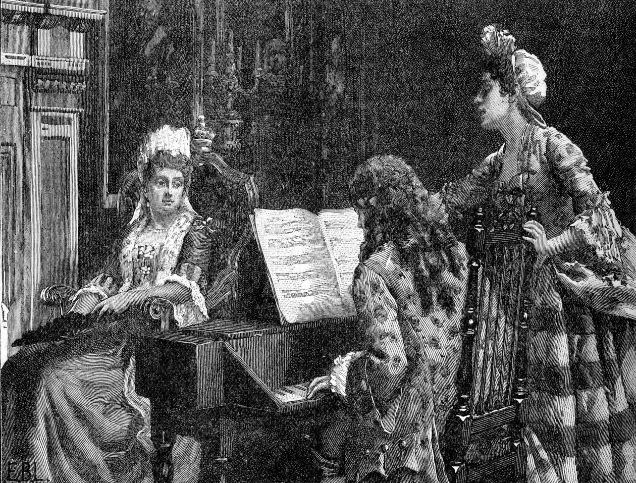 Mrs. Arabella Hunt Queen Marynek énekel alkotó: Unbekannter Künstler