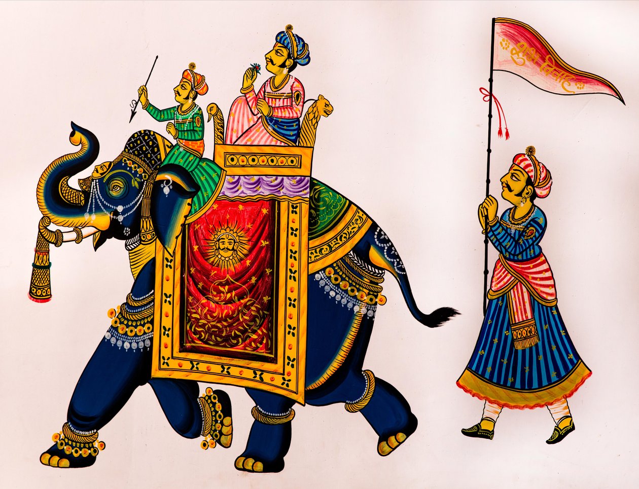 Falfestmény az óvárosban, Udaipur, Udaipur, Rajasthan, India, Ázsia (fotó) alkotó: Unbekannter Künstler