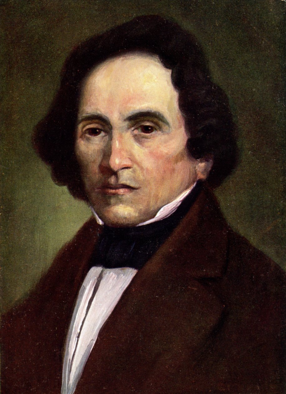 Zene. A német zeneszerző Giacomo Meyerbeer. Illusztráció, Ausztria, 1900 körül (képeslap). alkotó: Unbekannter Künstler