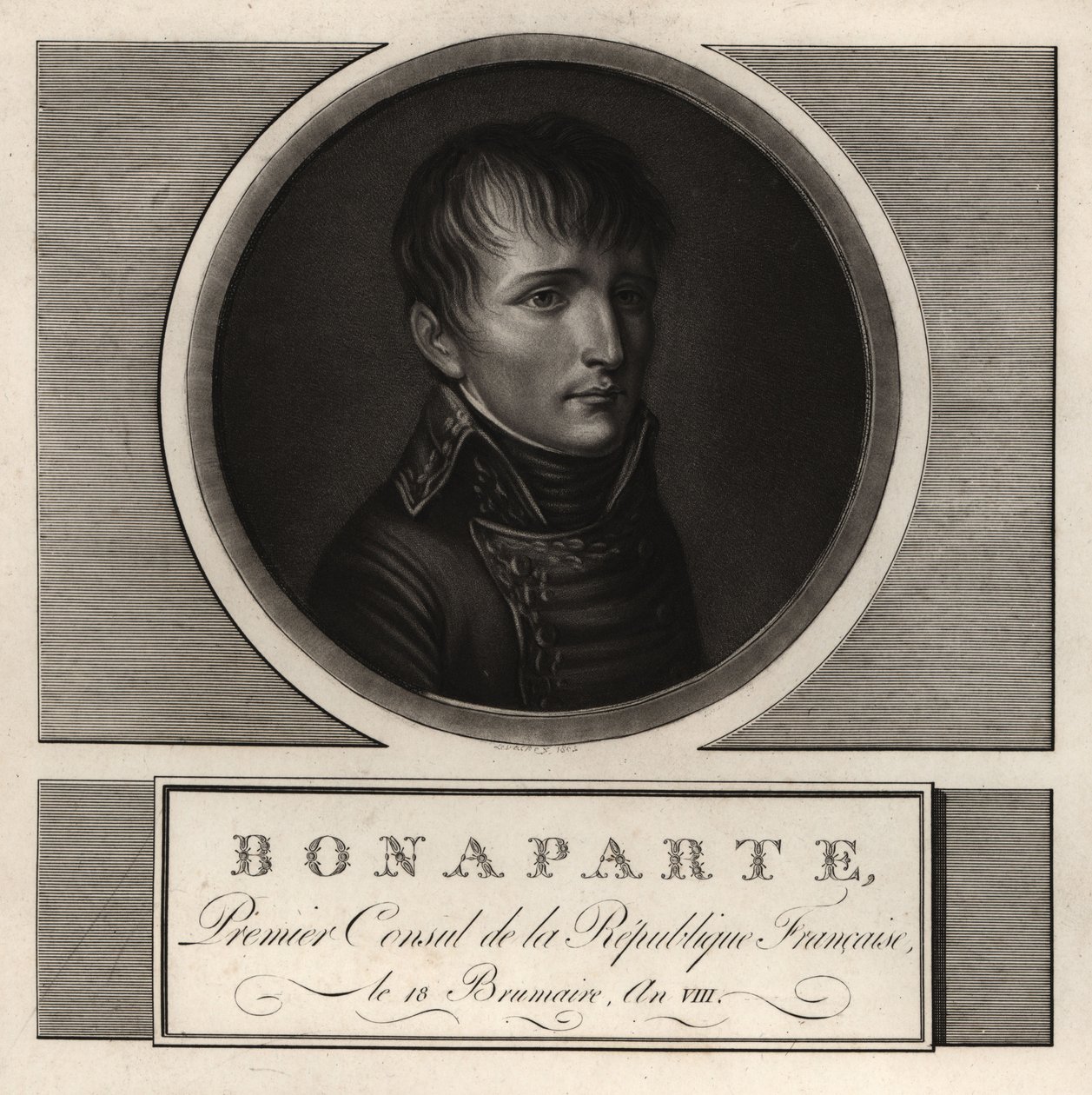 Napóleon Bonaparte, a Francia Köztársaság első konzulja, egy VIII alkotó: Unbekannt