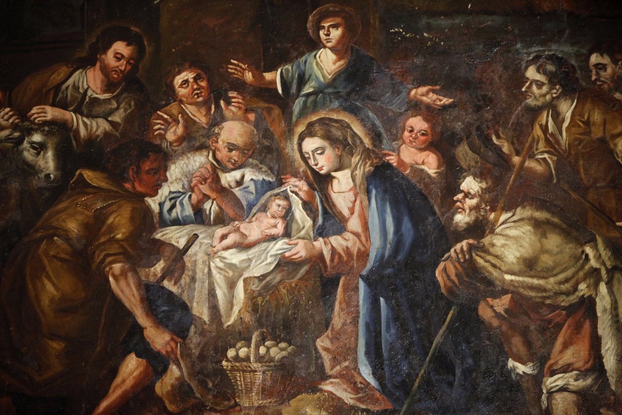 Betlehemes festmény Iglesia ex-conventual de Ntra. Sra del Carmen Antequera Spanyolországban alkotó: Unbekannt
