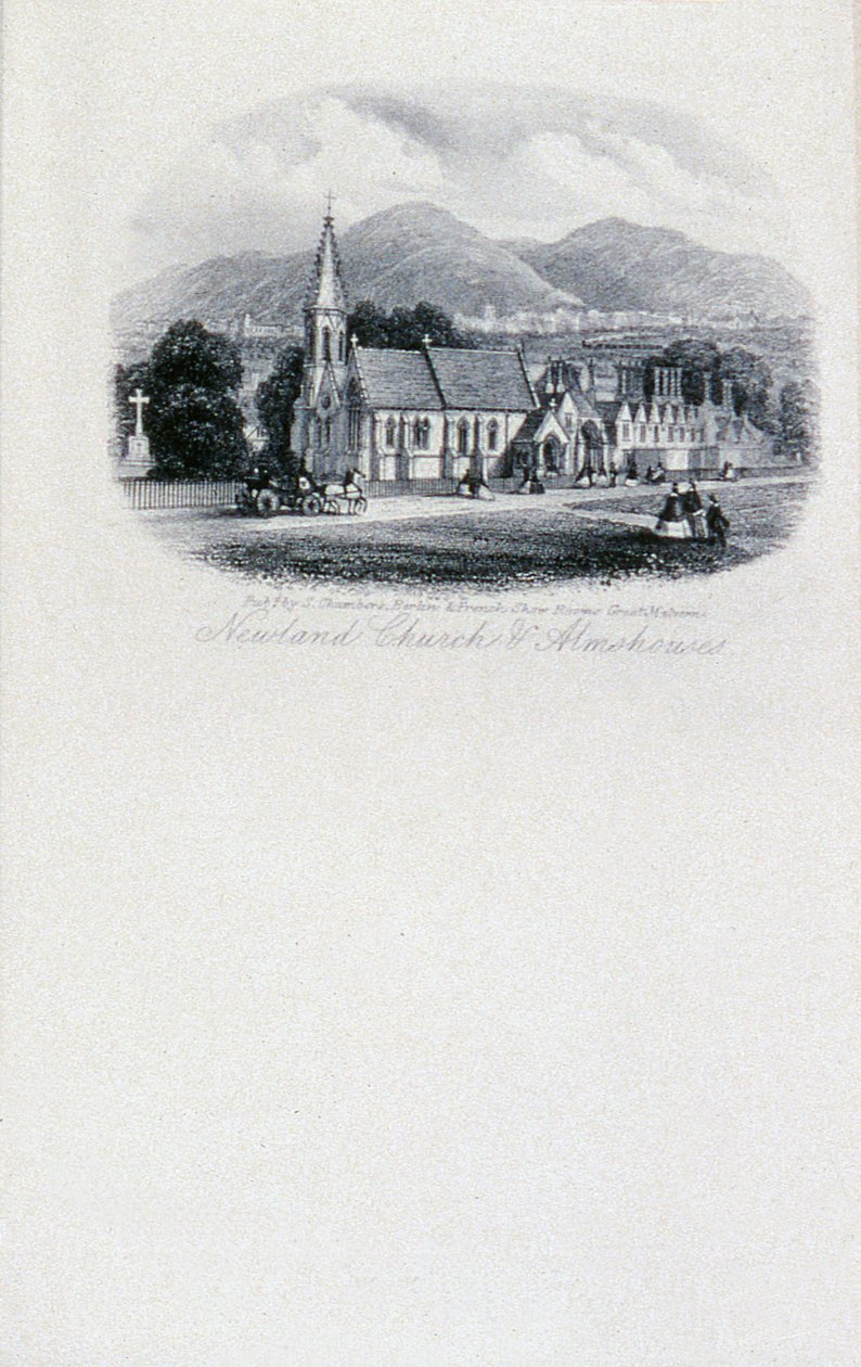 Newland Church and Almshouses, Worcestershire (metszet) alkotó: Unbekannt