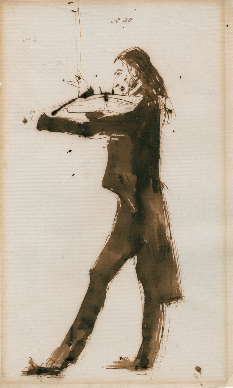 Niccolo Paganini - portré alkotó: Unbekannt