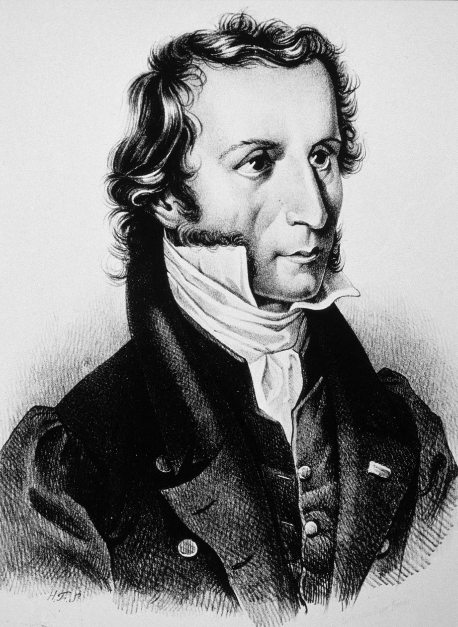 Niccolo Paganini, 1850 körül (metszet) alkotó: Unbekannter Künstler