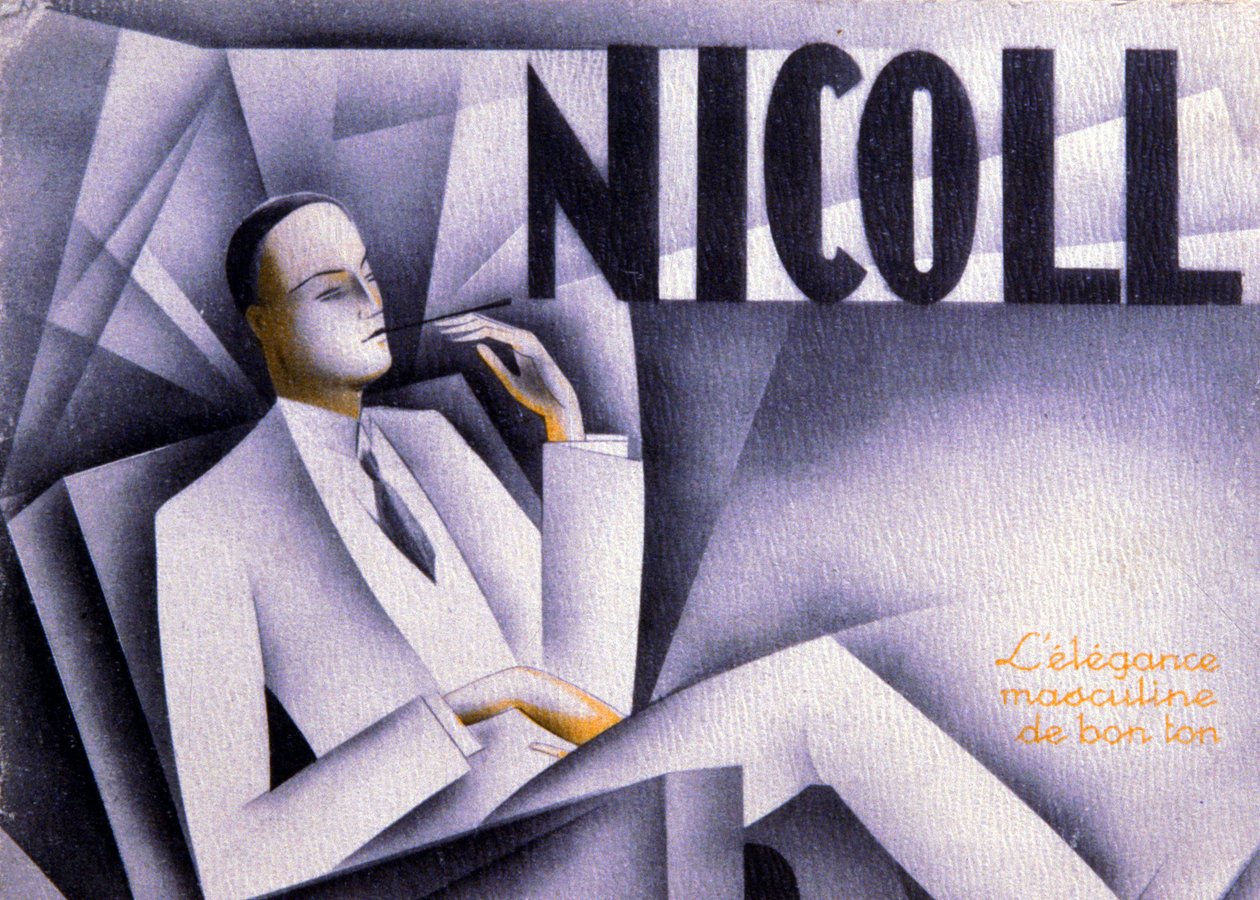 Nicoll, jó ízlésű férfi elegancia, 1930 körüli (nyomtatás) alkotó: Unbekannter Künstler