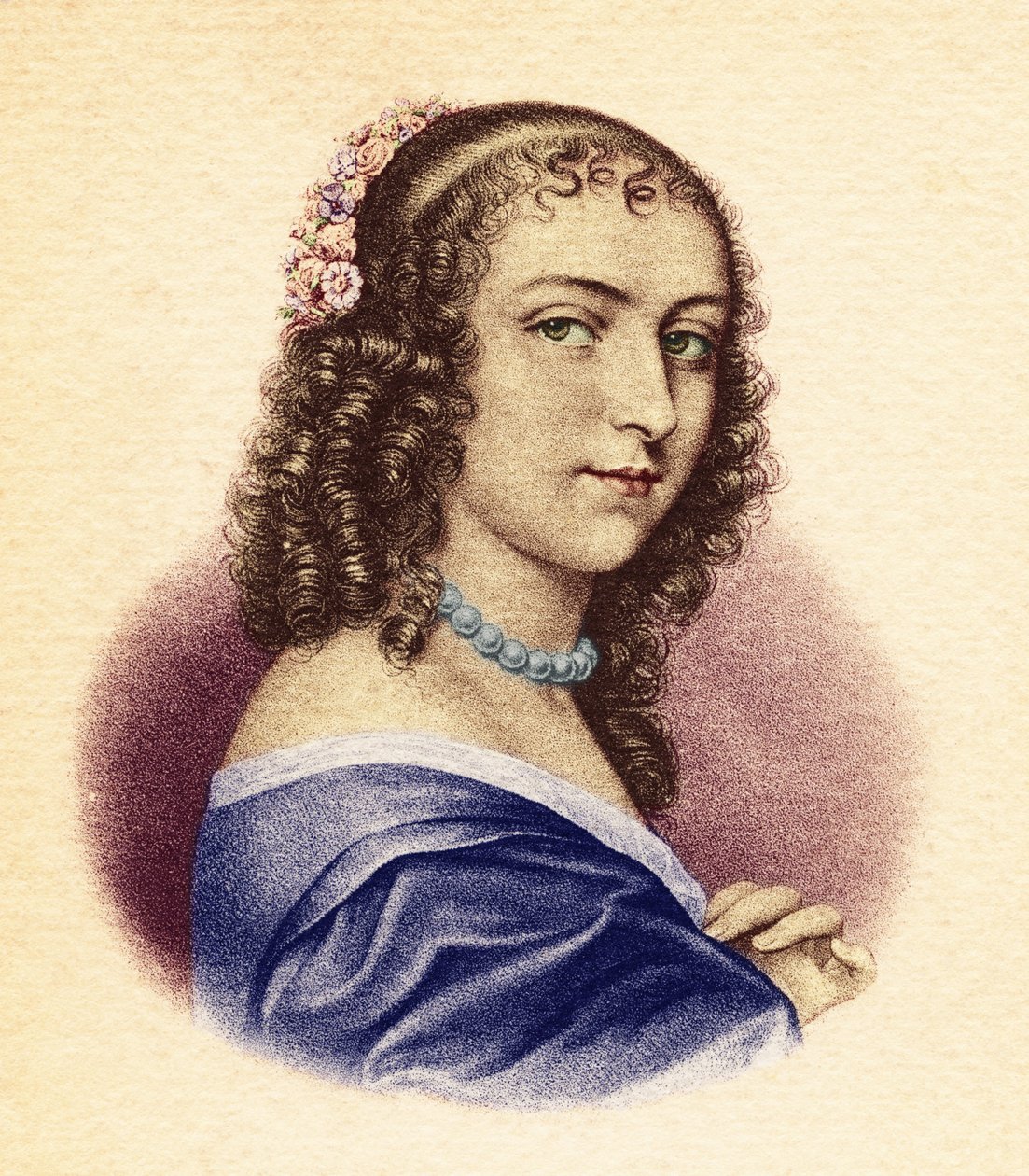 Ninon de Lenclos. Francia író, udvarhölgy és a művészetek mecénása (1620-1705). alkotó: Unbekannt
